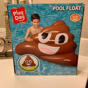NWT Smiling Poo Pool Float